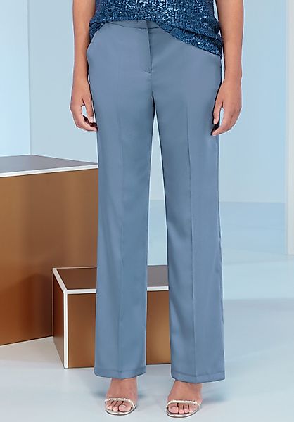 bianca Stretch-Hose PARIGI aus matt glänzendem günstig online kaufen