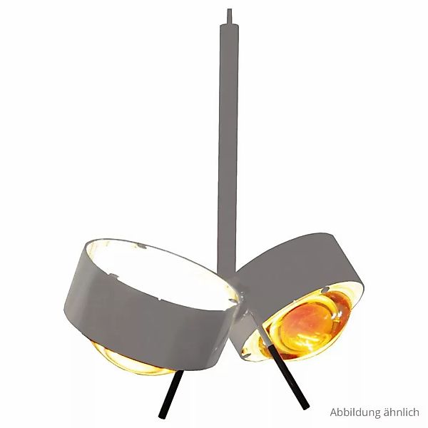 Angesagte Pendelleuchte Puk Maxx Long Double LED in chrom-matt, dimmbar, Kö günstig online kaufen