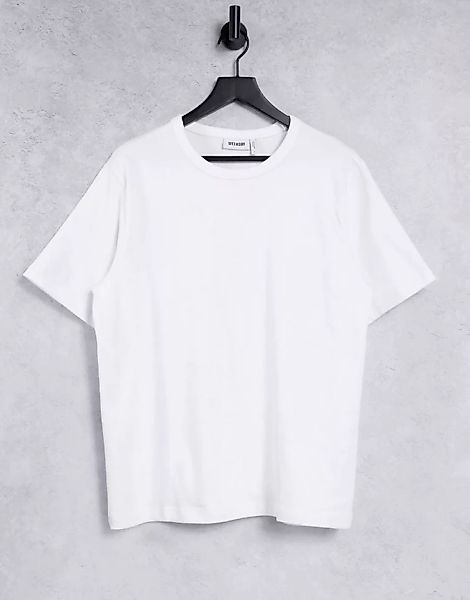Weekday – Tommie – Weißes T-Shirt günstig online kaufen