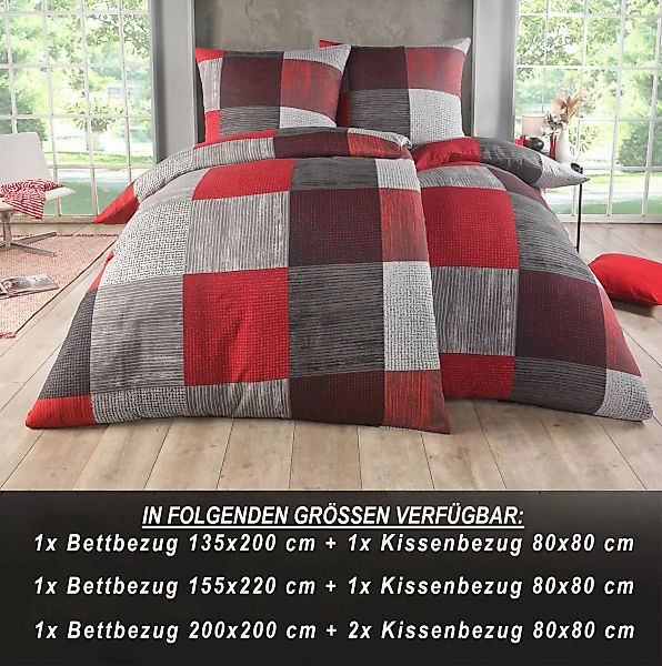 Malika Bettwäsche 200x200 + 2x 80x80 günstig online kaufen