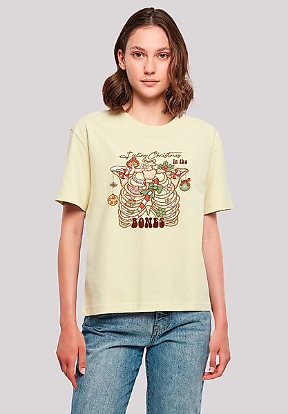 F4NT4STIC T-Shirt "Feeling Weihnachten in the bones", Premium Qualität, Wei günstig online kaufen
