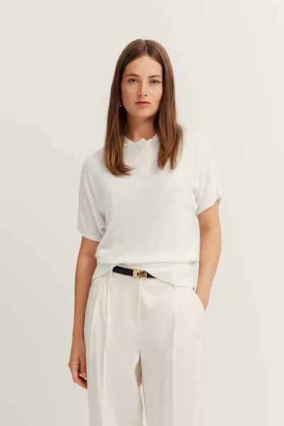 bugatti Rundhalspullover mit kurzen Ärmeln günstig online kaufen