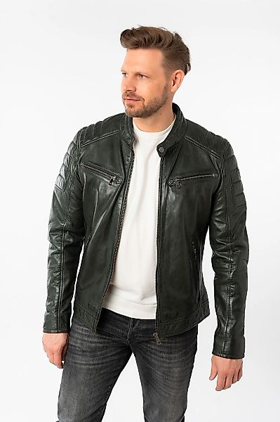 Mauritius Lederjacke "MMDerry", mit Stehkragen mit Druckknopf günstig online kaufen