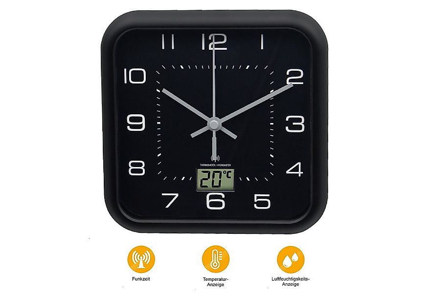 Miraval Funkwanduhr Funk-Badezimmeruhr mit Saugnäpfen günstig online kaufen