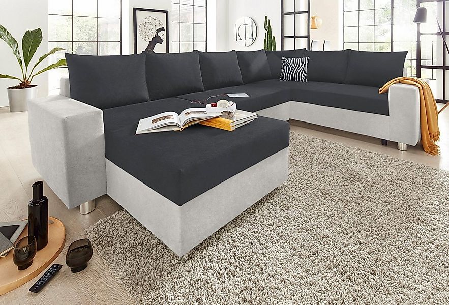 COLLECTION AB Wohnlandschaft Paris U-Form, mit Federkern, wahlweise mit Bet günstig online kaufen