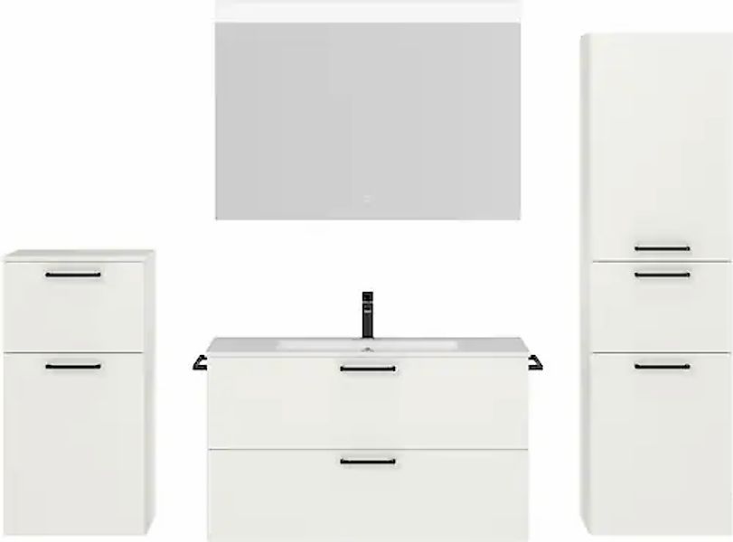 nobilia® Badmöbel-Set »Tolvina« vormontiert, mit Soft-Close, 4 Stk. tlg. günstig online kaufen
