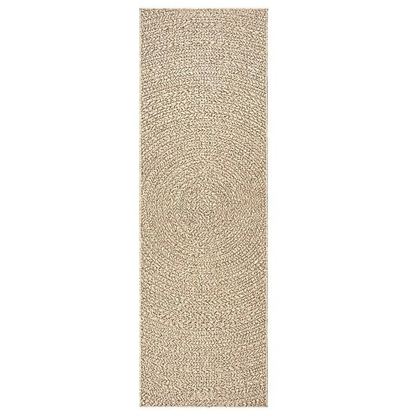 vidaXL Teppich ZIZUR 80x200 cm Jute-Optik Indoor und Outdoor 4006159 günstig online kaufen