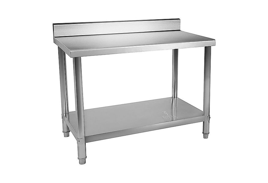 Royal Catering Arbeitstisch 120 x 60 cm Edelstahl Gastro Tisch Edelstahltis günstig online kaufen