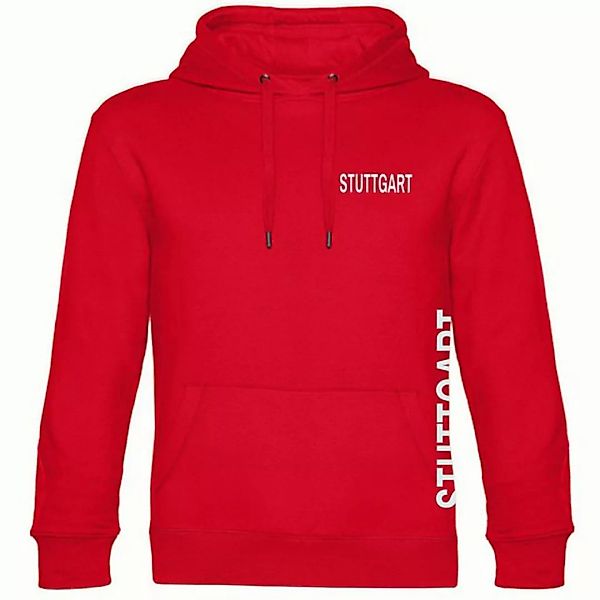 multifanshop Kapuzensweatshirt Stuttgart - Brust & Seite - Hoodie günstig online kaufen