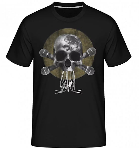 Totenkopf Mit Mikrofonen · Shirtinator Männer T-Shirt günstig online kaufen