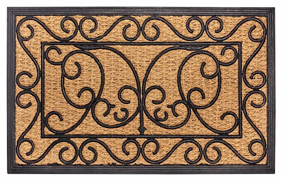 HANSE Home Fußmatte "Rechteckig, Türmatte" rechteckig 8 mm Höhe Kokos, Gumm günstig online kaufen