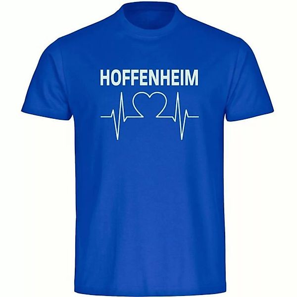 multifanshop T-Shirt Herren Hoffenheim - Herzschlag - Männer günstig online kaufen