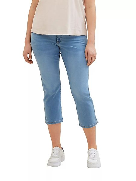 TOM TAILOR PLUS Slim-fit-Jeans in 3/4 Länge und mit Bindegürtel günstig online kaufen