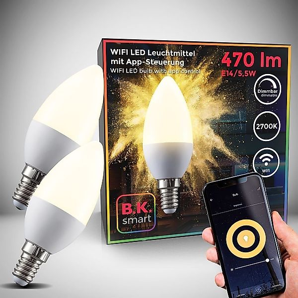 B.K.Licht LED-Leuchtmittel BKL1257, E14, 2700K - günstig online kaufen