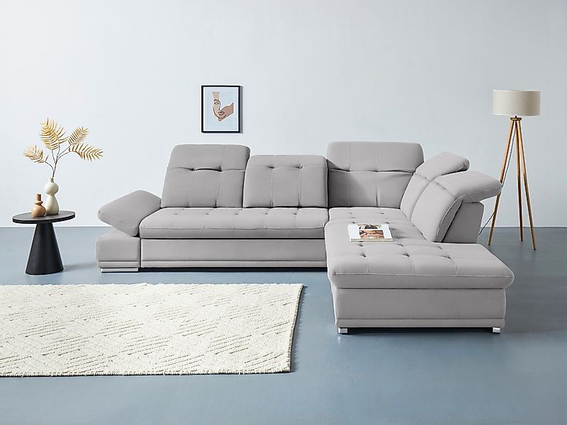 COTTA Ecksofa "Holiday L-Form mit Sitztiefen-, Armteil- und Kopfteilverstel günstig online kaufen