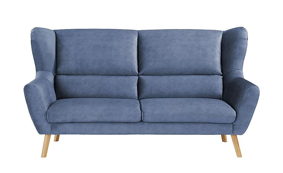 finya Sofa  Berlin - blau - 196 cm - 105 cm - 100 cm - Polstermöbel > Sofas günstig online kaufen
