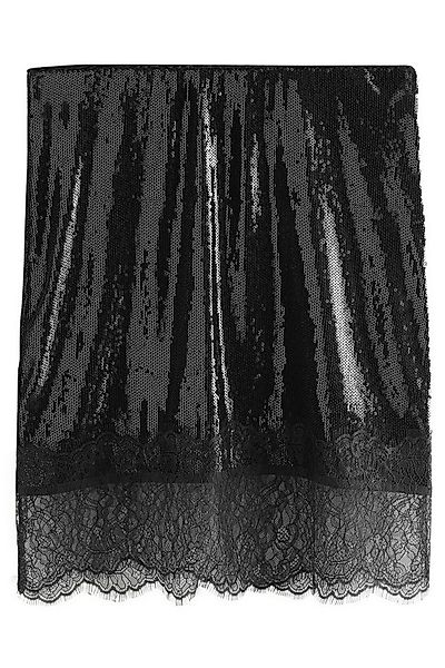 Next Paillettenrock Pailletten-Minirock mit Spitzenbesatz (1-tlg) günstig online kaufen