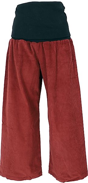 Guru-Shop Relaxhose Weite Cord Marlenehose, Wellnesshose, günstig online kaufen