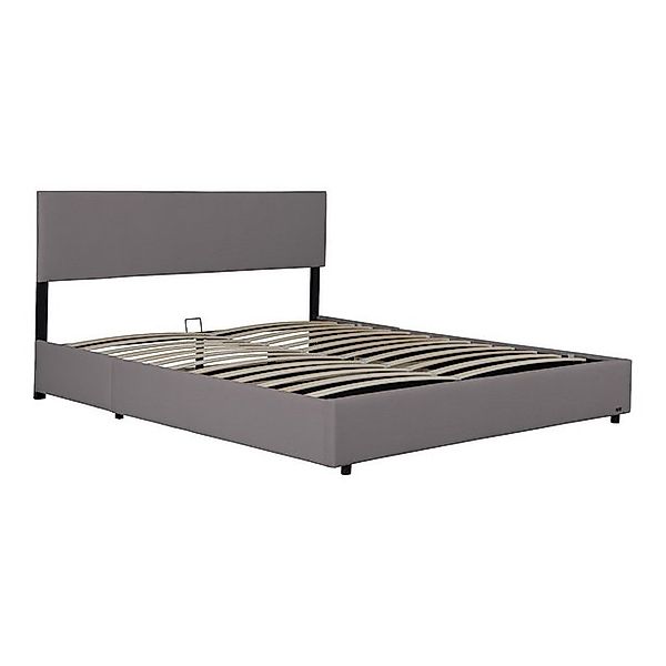 Corium Polsterbett, »Juva« Cord mit Lattenrost 140x200 cm Grau günstig online kaufen
