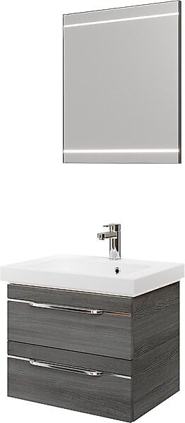 Saphir Badmöbel-Set »Balto 2-teilig Mineralmarmor-Waschtisch mit LED-Spiege günstig online kaufen