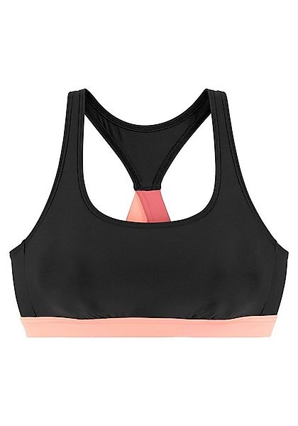 LASCANA ACTIVE Bustier-Bikini-Top Janni, mit kontrastfarbenen Details günstig online kaufen