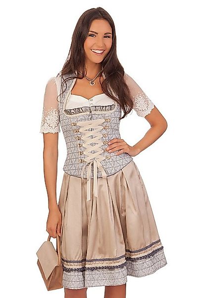 KRÜGER COLLECTION Trachtenrock Trachten Zweiteiler - LUANA - silber günstig online kaufen