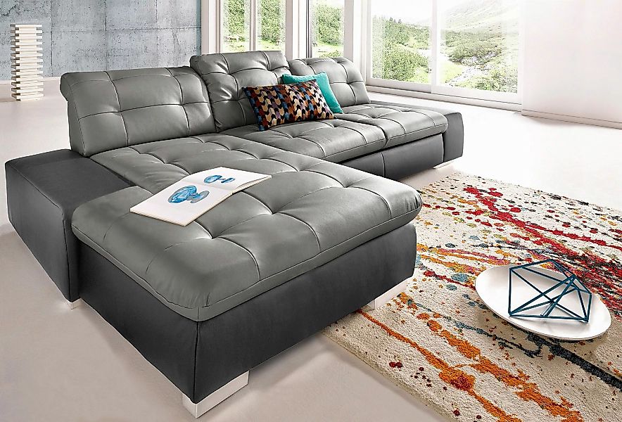 sit&more Ecksofa »Palomino L-Form«, wahlweise XL oder XXL und mit Bettfunkt günstig online kaufen