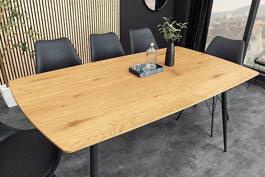 riess-ambiente Esstisch APARTMENT 120cm natur - Wildeiche, Metallgestell, M günstig online kaufen