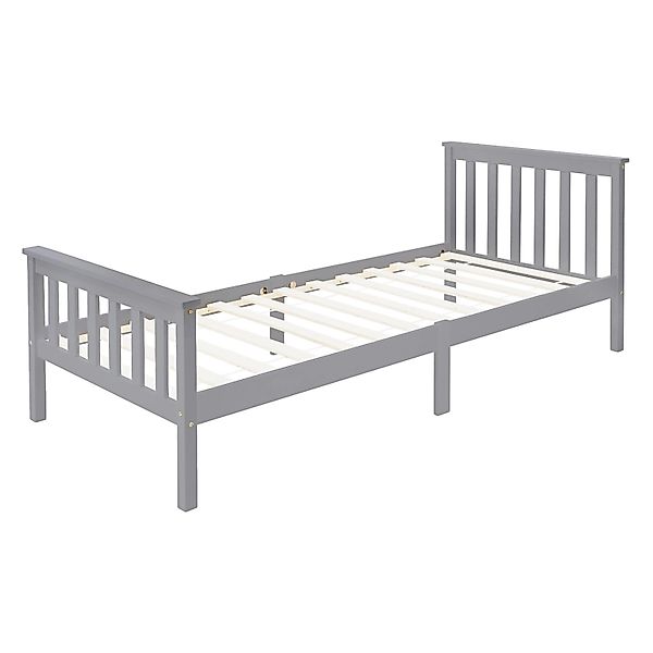ML-DESIGN Bettgestell Holz Tagesbett, Jugend Einzelbett mit Kopf- & Fußteil günstig online kaufen