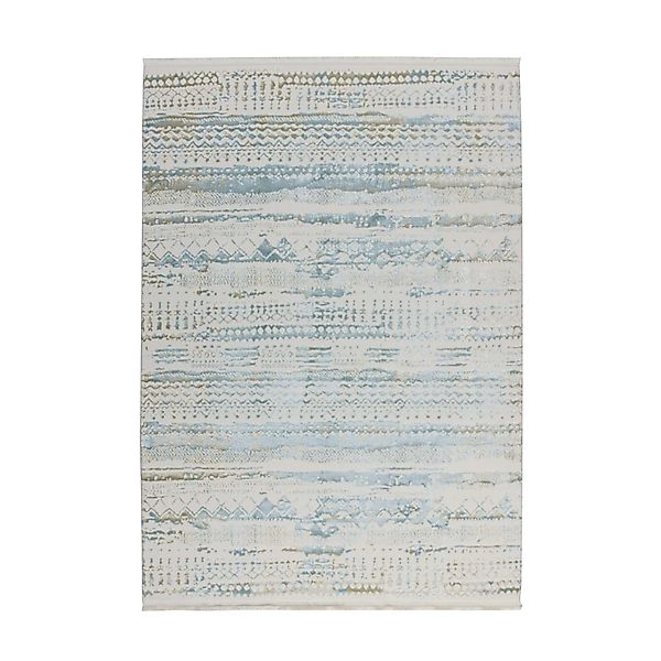 MeGusta Kurzflor Teppich Vintage - UsedLook Modern Hellblau 80x150 cm Dolor günstig online kaufen