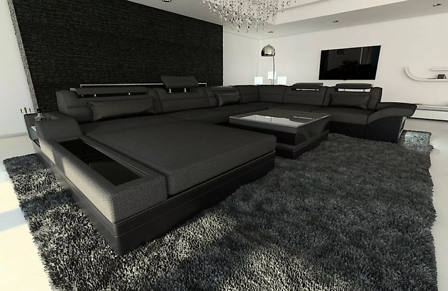 Sofa Dreams Wohnlandschaft Polster Sofa Couch Mezzo XXL U Form Stoffsofa, m günstig online kaufen