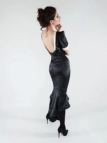 RUA & RUA Cocktailkleid Kleid mit Tiefem Rückenausschnitt Stretch in Schwar günstig online kaufen