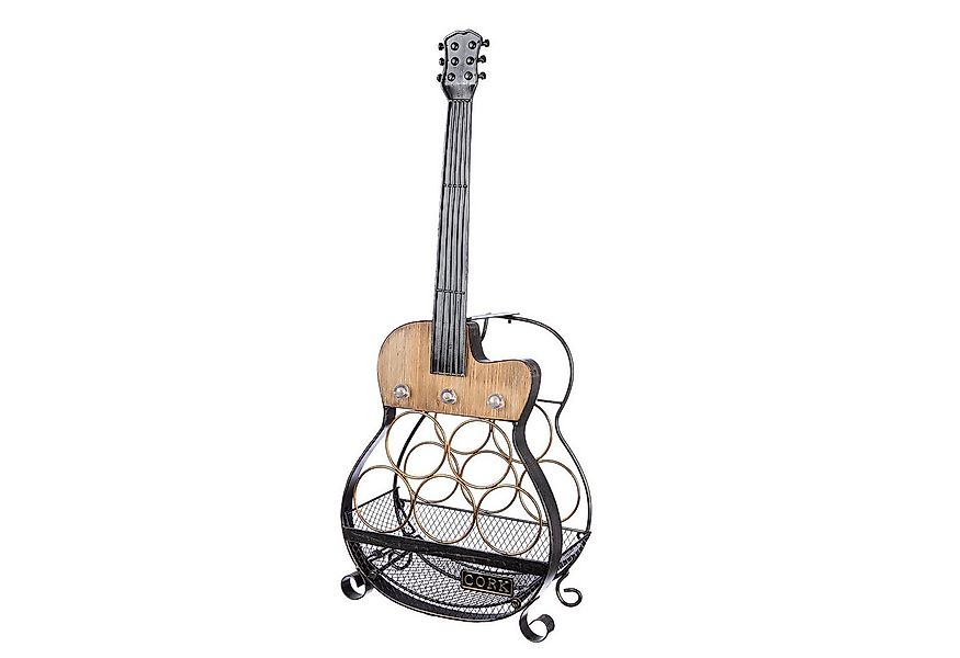 GILDE Weinregal CORK - Gitarrenweinregal in schwarz - H. 81,5cm für 5 Weinf günstig online kaufen