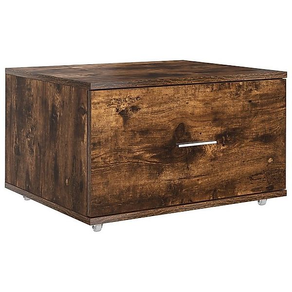 vidaXL Fächerschrank Schubladenschrank Geräucherte Eiche MDF mit Furnier (1 günstig online kaufen