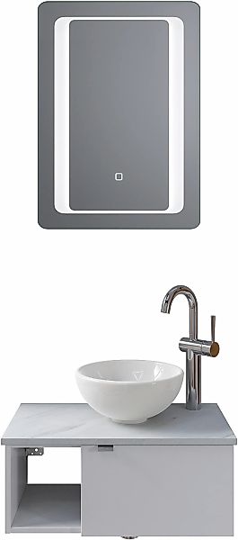 Saphir Badmöbel-Set "Serie 6915" 4 Stk. tlg. Gäste-Bad, 61 cm breit, mit LE günstig online kaufen