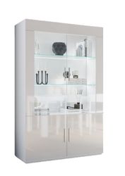 Interdesign24 Glasvitrine Venere (4-Türig, in Weiß günstig online kaufen