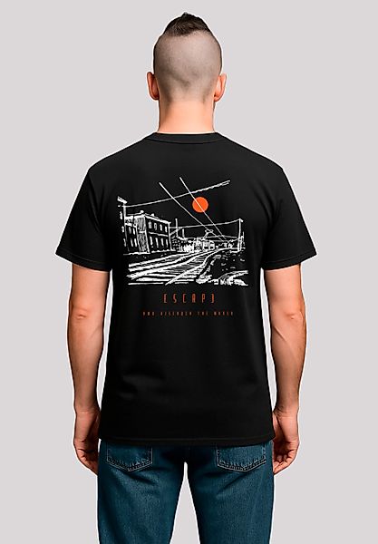 F4NT4STIC T-Shirt "Escape Discover the World Town Train Station", Premium Q günstig online kaufen
