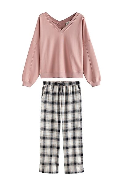 Next Pyjama Flanell-Pyjama mit Sweatshirt aus günstig online kaufen