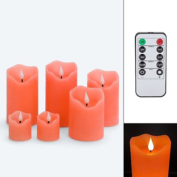 Online-Fuchs LED-Kerze 6er Set aus Echtwachs günstig online kaufen