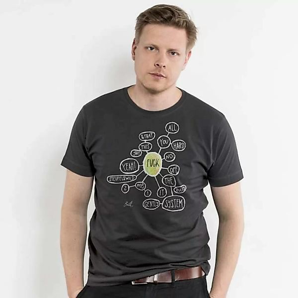 Nadja Barth - Fuck - Mens Low Carbon Organic Cotton T‑Shirt günstig online kaufen
