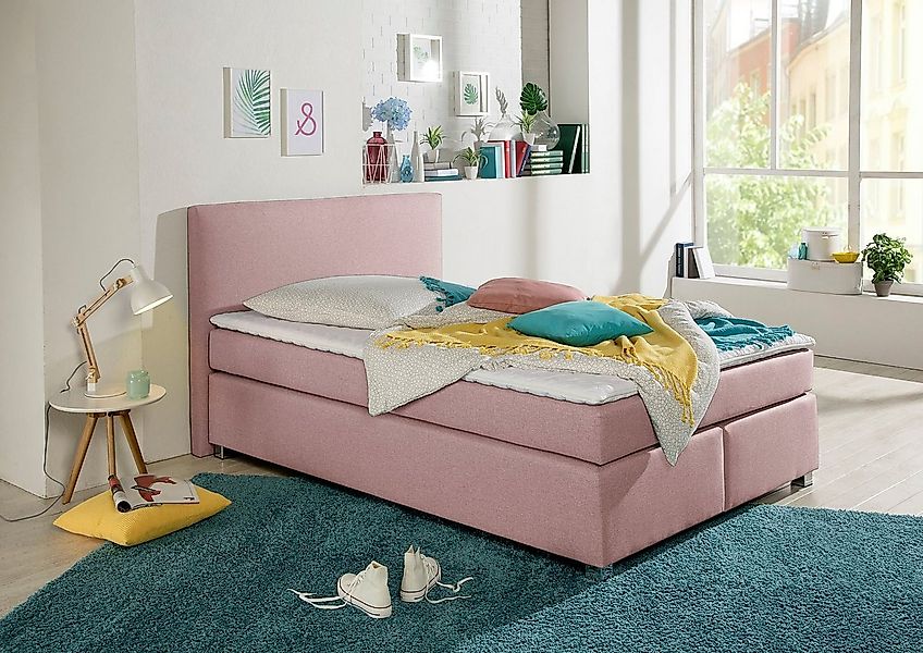 INOSIGN Boxspringbett "Eliana", inkl. Topper, in 4 Breiten, 3 Matratzenarte günstig online kaufen