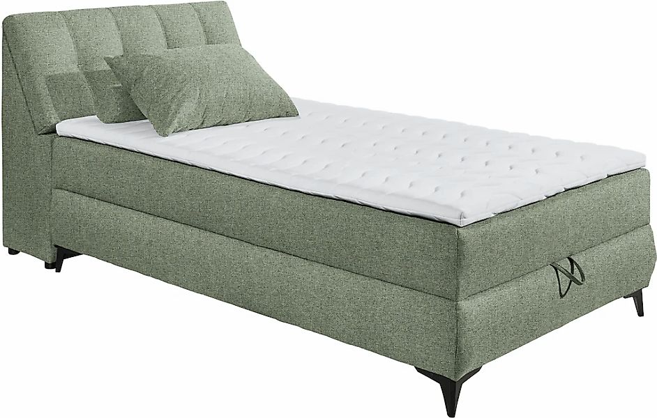 ED EXCITING DESIGN Boxbett "Atlantis", mit Bettkasten und Stauraum im Kopft günstig online kaufen
