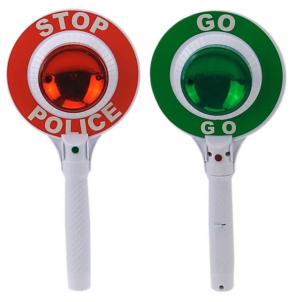 Alert Spiel-Verkehrszeichen Kinder Polizeikelle Stop Kelle mit LED Licht Sp günstig online kaufen