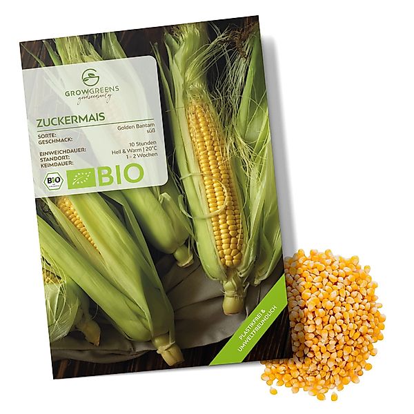 Growgreens Gemüsesamen BIO Zuckermais Samen (Golden günstig online kaufen