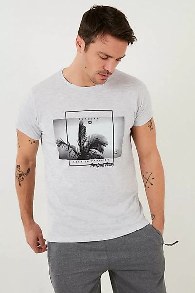 Buratti Print-Shirt Buratti Printed 100% Cotton Crew Neck Slim Fit T-Shirt günstig online kaufen