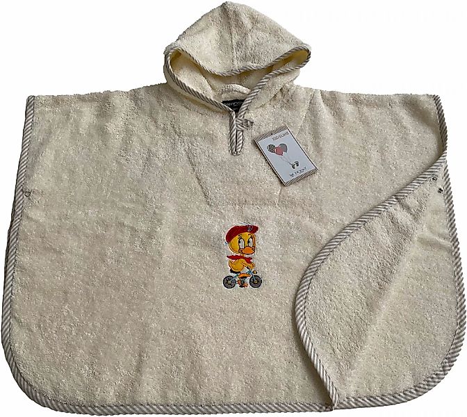 ROSS Badeponcho "KIDSLINE" 1 Stk. tlg., 100 % Baumwolle, Kapuze, Stickerei günstig online kaufen