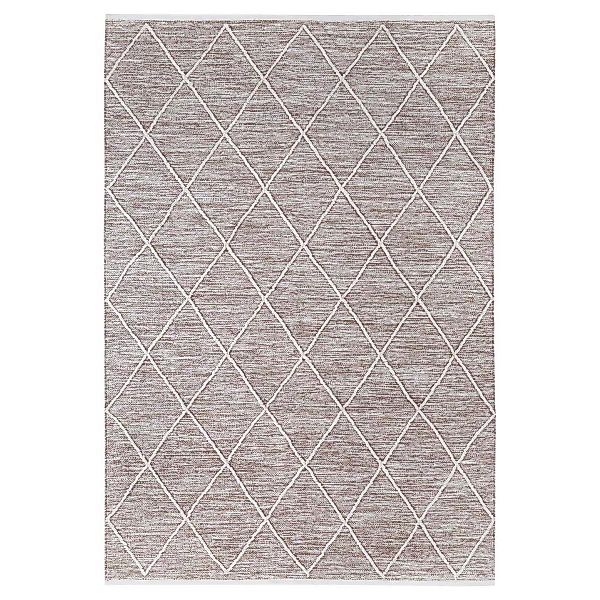 HOMCOM Teppich aus Baumwolle Braun 240 x 170 x 0,7 cm günstig online kaufen
