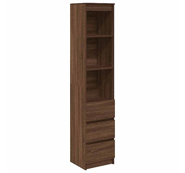 vidaXL Highboard Highboard Braun Eichen-Optik 37,5x35x180 cm Holzwerkstoff günstig online kaufen