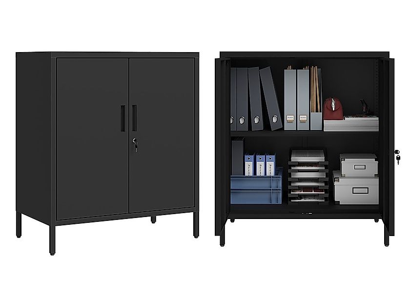 STEELSØN Aktenschrank Regulus (schwarz, mit Füßen) günstig online kaufen