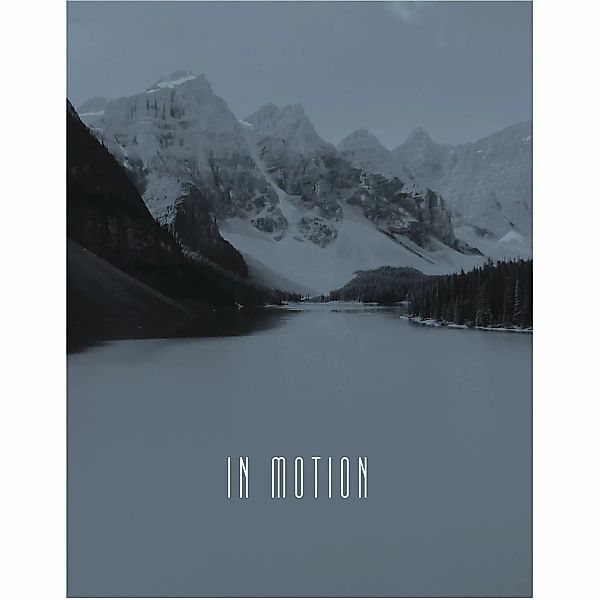 Komar Bild "Word Lake Hush Steel", Natur, (1 St.), Wandbild zur Dekoration günstig online kaufen
